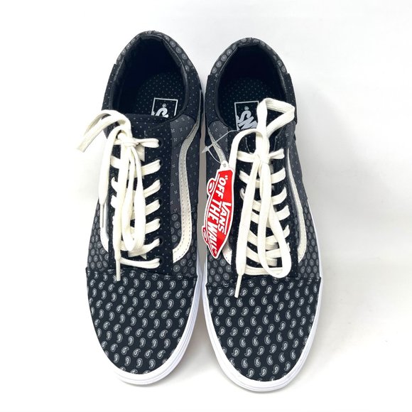 Vans Old Skool Black Womens Size Low Top Skateboarding White Canvas VN0A3WKT9XJ - Picture 7 of 11
